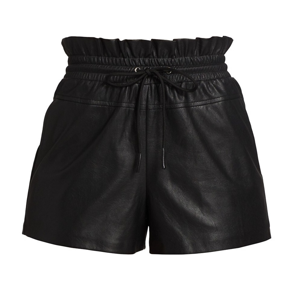 n:philanthropy Emma Vegan Leather Short in Black Cat - Picture 4 of 17